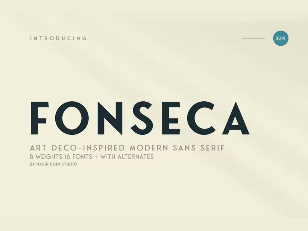 Fonseca Art Deco Font Family Pack Free Download