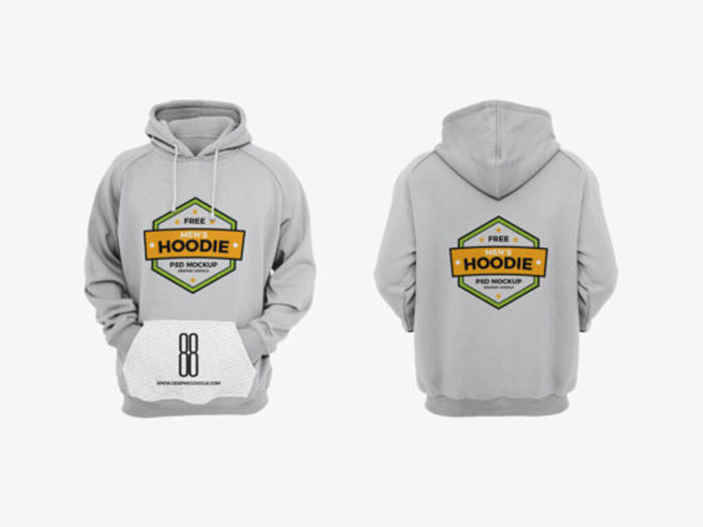 Men’s Hoodie Mockup Free Download PSD File