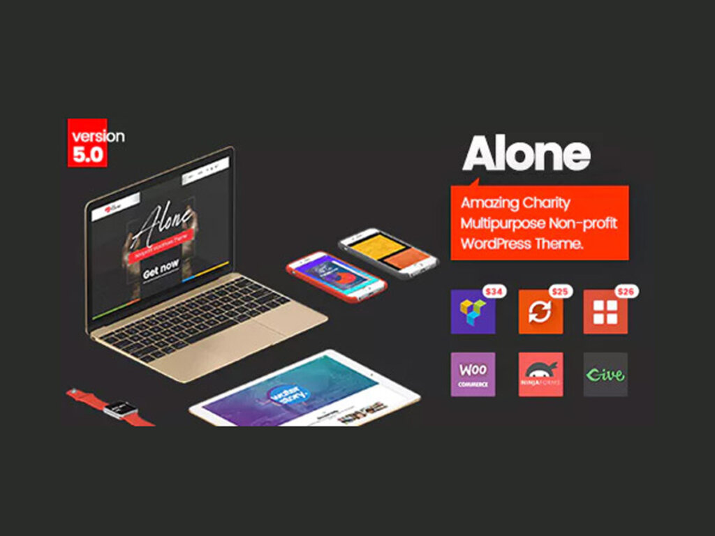 Alone – Charity Multipurpose WordPress Theme Free Download