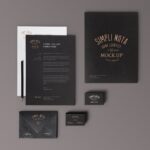 Elegant Stationery Branding Mockup Free Download