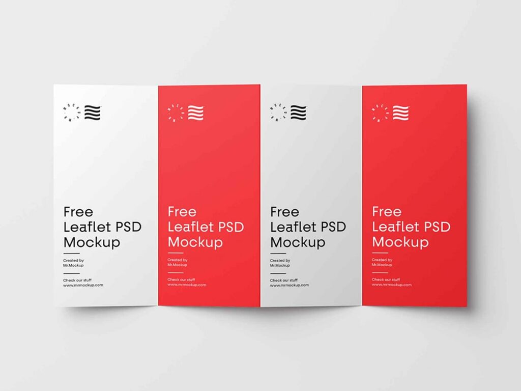 4-Fold Brochure Mockup Free Download PSD File
