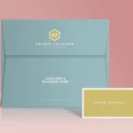 Envelope & Business Card Mockup Free Download PSD File-min