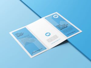 Tri-fold Leaflet Brochure Mockup Free Download PSD File