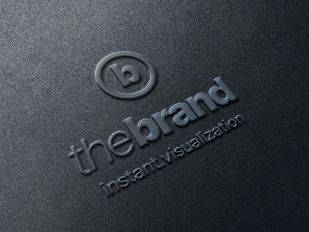 Elegant Embossed Logo Mockup Free Download PSD File