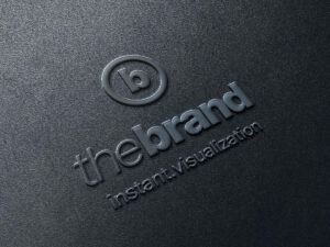 Elegant Embossed Logo Mockup Free Download PSD File