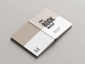 Hardcover Book Mockup Free Download PSD File