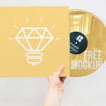 Vinyl Disc Mockup Free Download PSD File