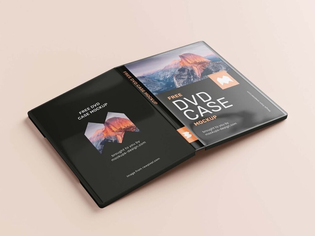 DVD Case Mockup Free Download PSD File