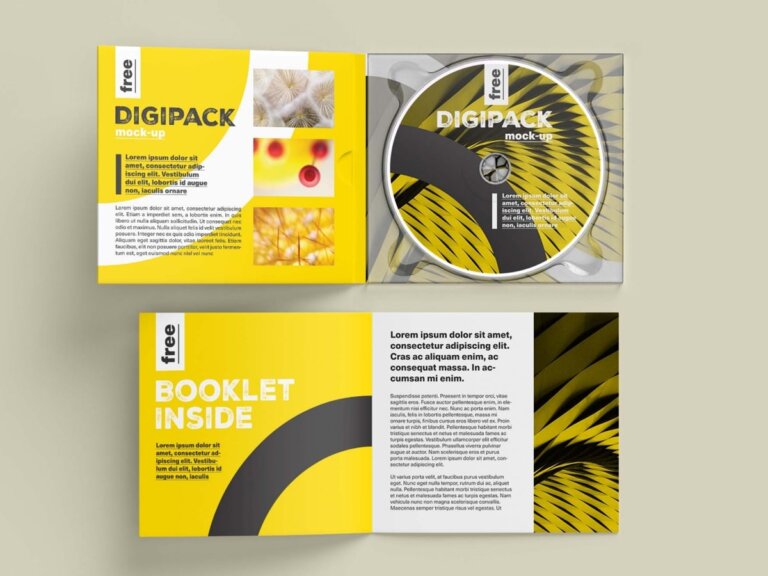 Digipack Mockup Free Download PSD File