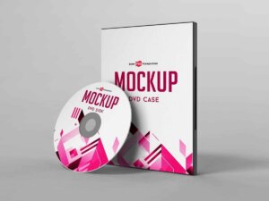 DVD Case Mockup Free Download PSD File