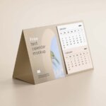 Smart Tent Calendar Mockup Free Download PSD File