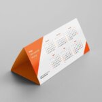 Tent Calendar Mockup Free Download PSD File