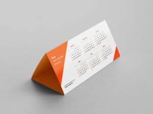 Tent Calendar Mockup Free Download PSD File