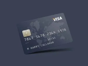 Photorealistic Credit Card Mockup Free Download PSD File