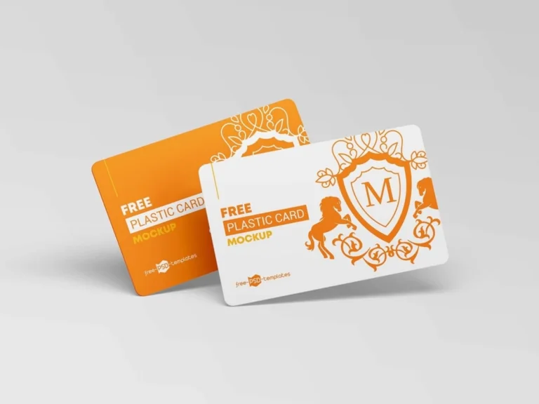 Plastic Cards Mockup Free Download PSD File