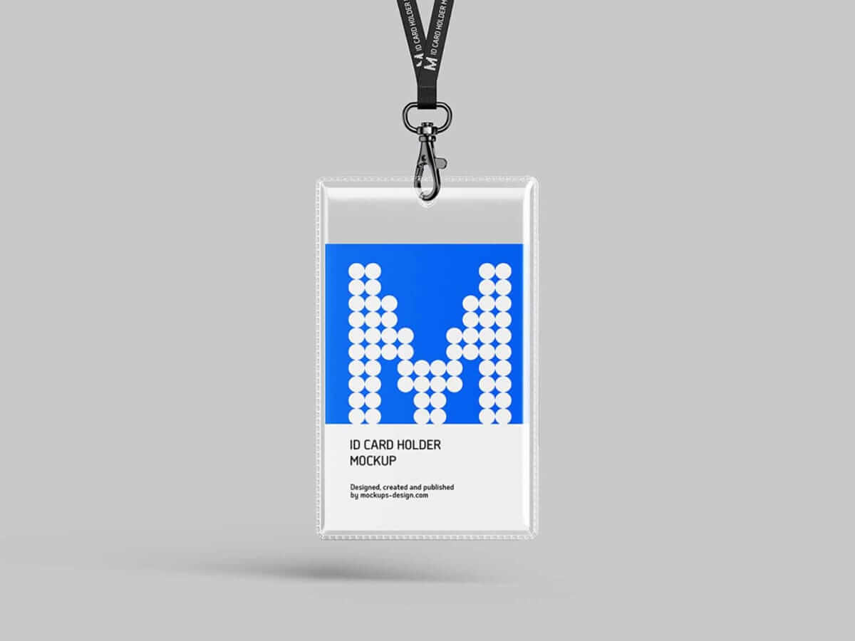 ID Card Holder Mockup Free Download PSD File