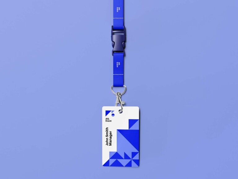 Plain ID Card Mockup Free Download PSD File
