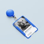 ID Badge Holder Mockup Free Download PSD File