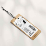 Rectangle Label Tag Mockup Free Download PSD File