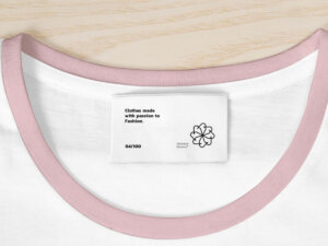 T-Shirt with Label Mockup Free Download PSD File